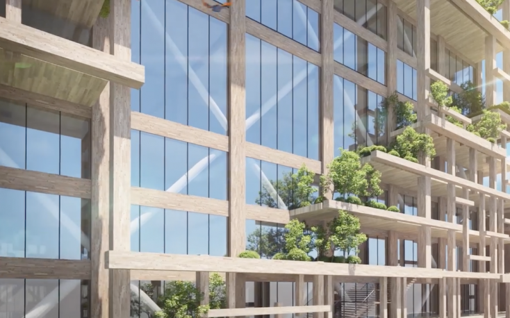 Sumitomo Forestry announces plans for 350 meter wooden skyscrapper in Tokyo缩略图